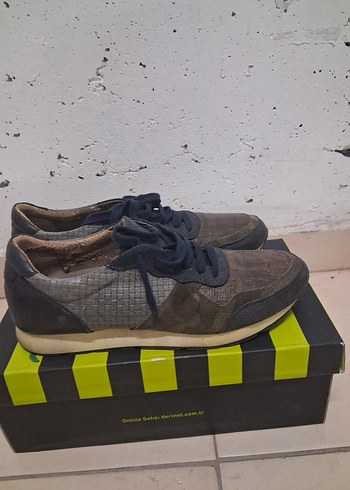 Derimod Kahverengi Deri Sneaker