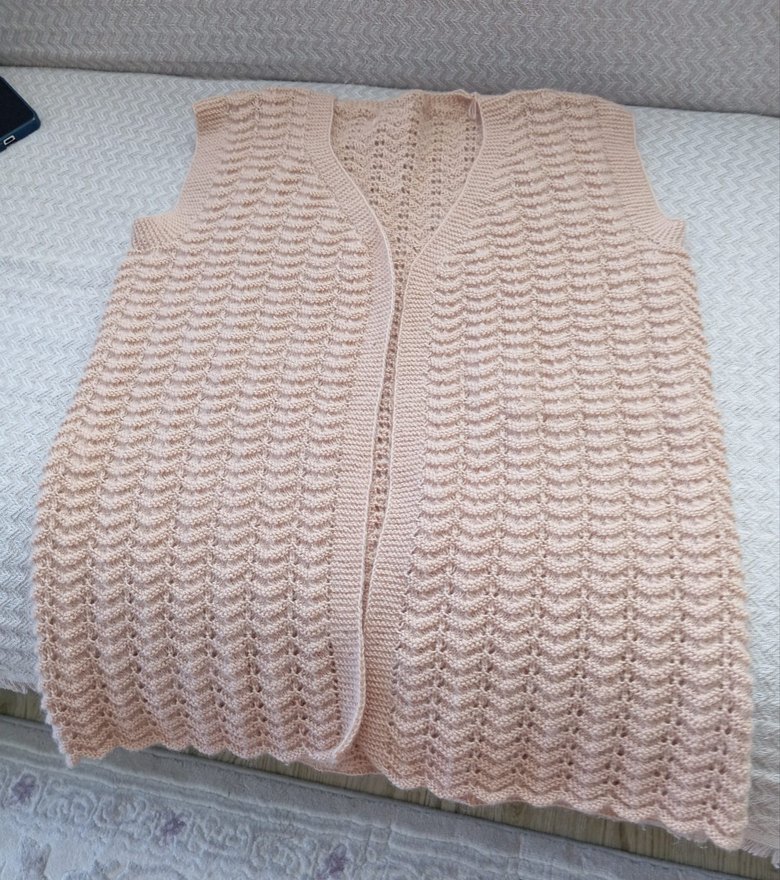 Örgü Kadın Yelek modelleri - Görsel 3