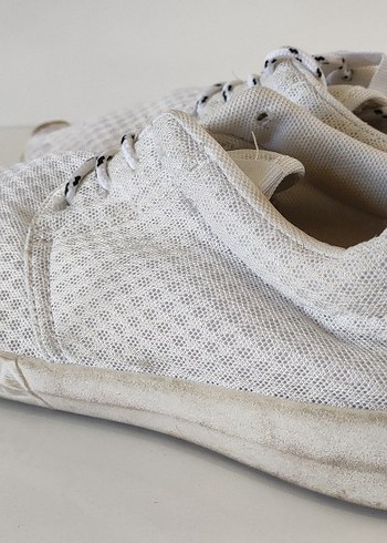 Gri Tabanlı Beyaz erkek Spor Ayakkabı - Görsel 4