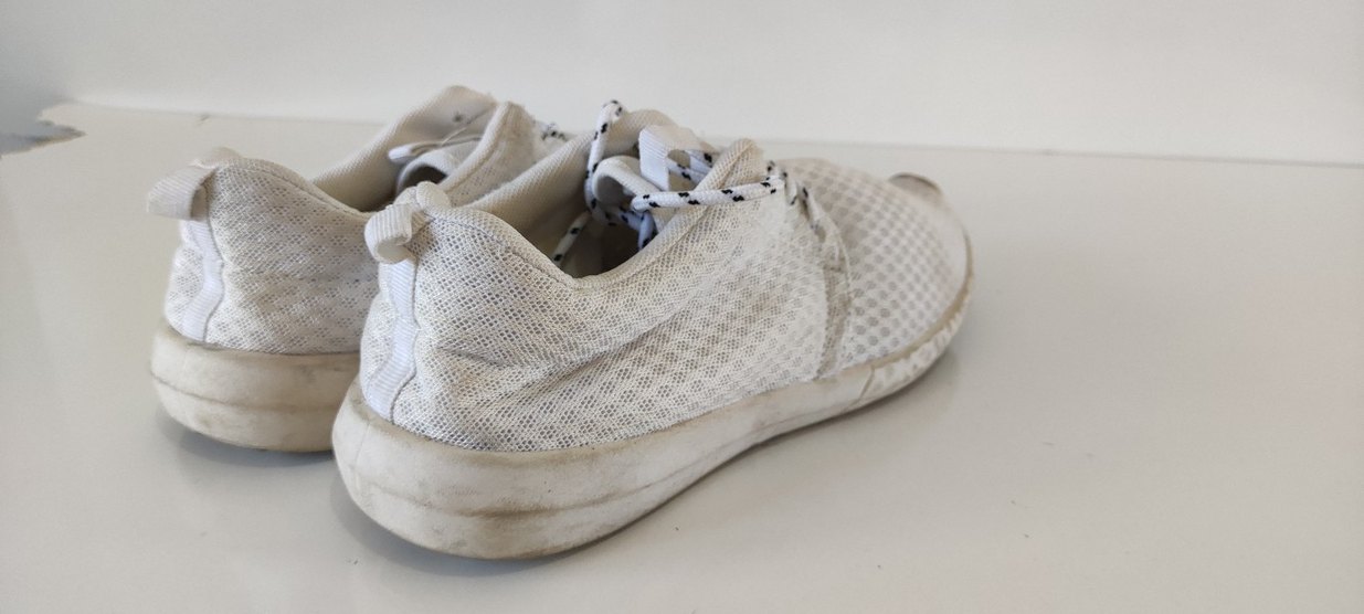 Gri Tabanlı Beyaz erkek Spor Ayakkabı - Görsel 5