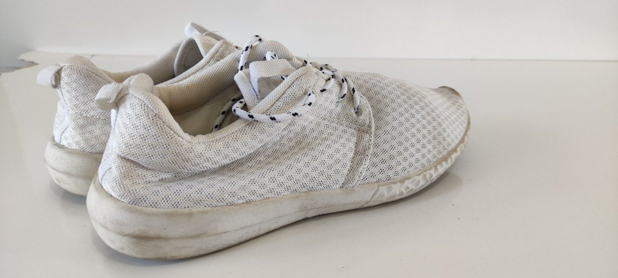 Gri Tabanlı Beyaz erkek Spor Ayakkabı - Görsel 3