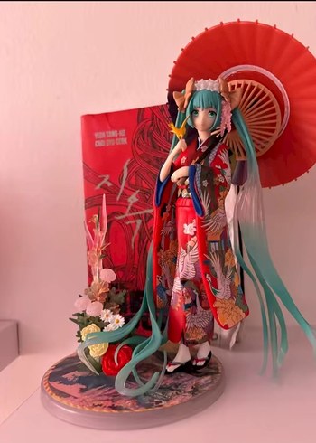  Beden Kimono Hatsune Miku Figür