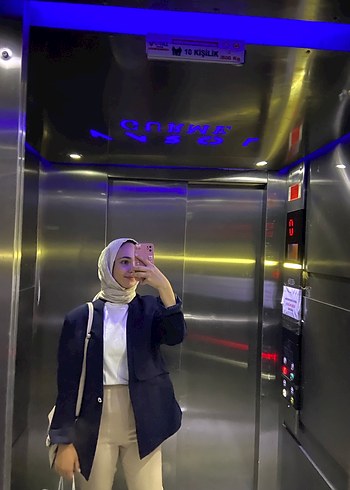 Lacivert Normal Boy Kadın Blazer