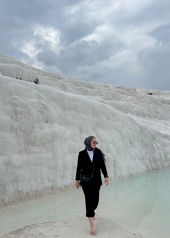 28 Beden Siyah Minimalist Kadın Blazer