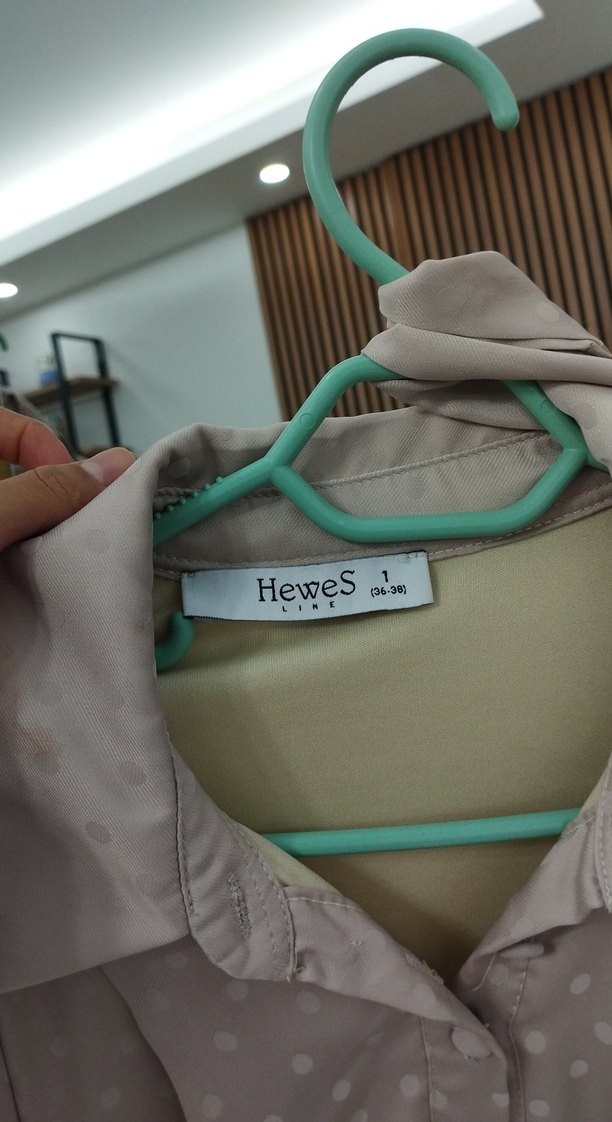 Bej Uzun Keten Elbise - Görsel 2