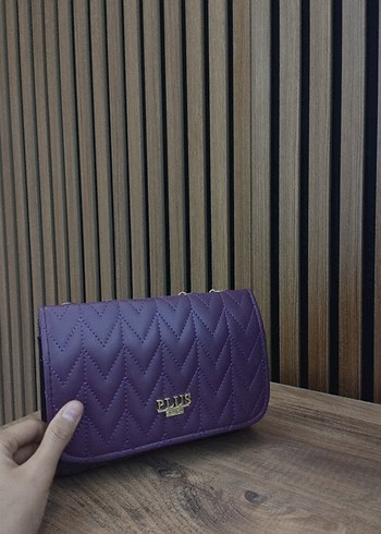 Mor Zincir Detaylı Kadın Çanta - Görsel 2