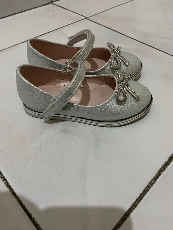 Kız Çocuk Gri Fiyonklu Babet - Görsel 2