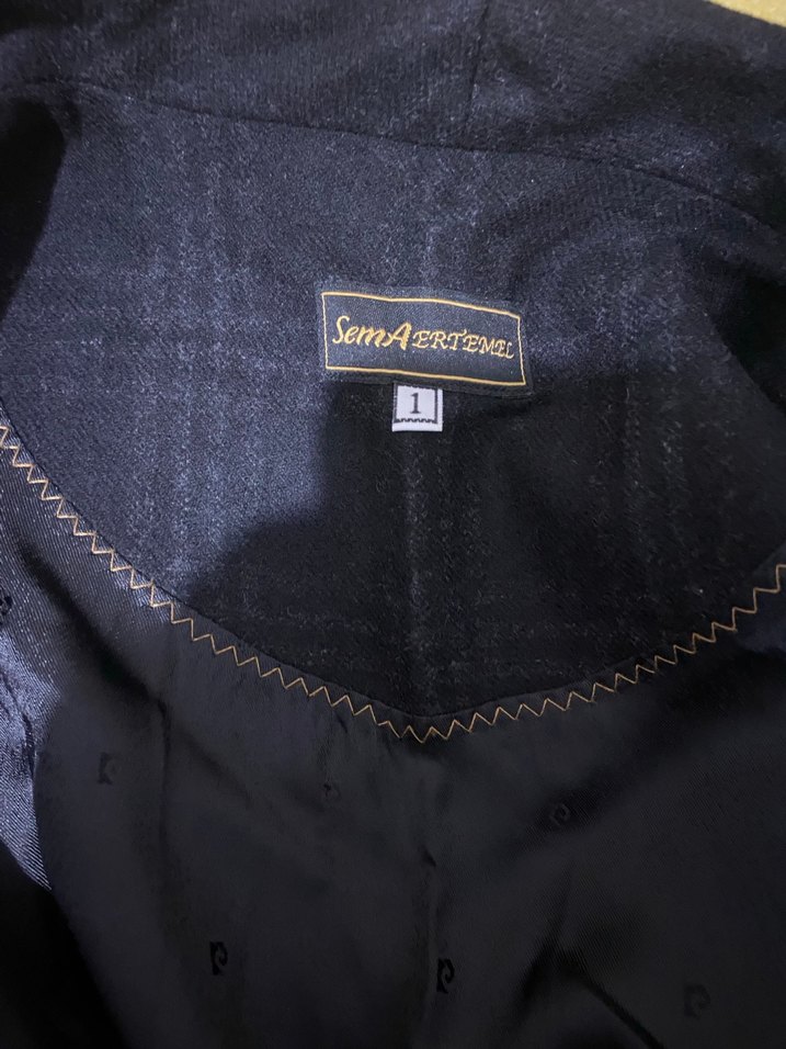 Kadın Siyah Uzun Kuşaklı Klasik Kaban - Görsel 2