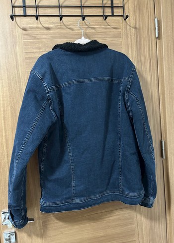 Erkek içi polarlı kot ceket - Görsel 3
