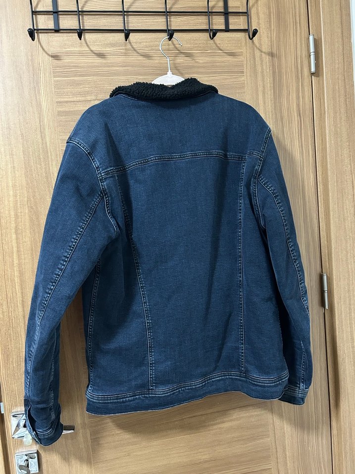 Erkek içi polarlı kot ceket - Görsel 3