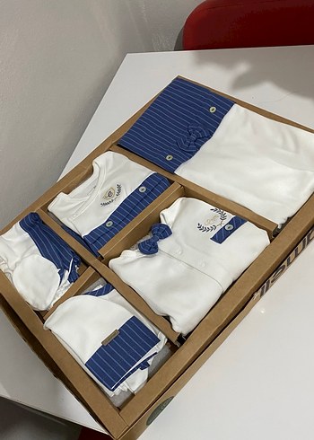 Baskılı Erkek Bebek Hastane Çıkışı Seti - Görsel 2