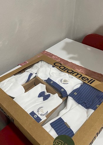 Baskılı Erkek Bebek Hastane Çıkışı Seti - Görsel 3