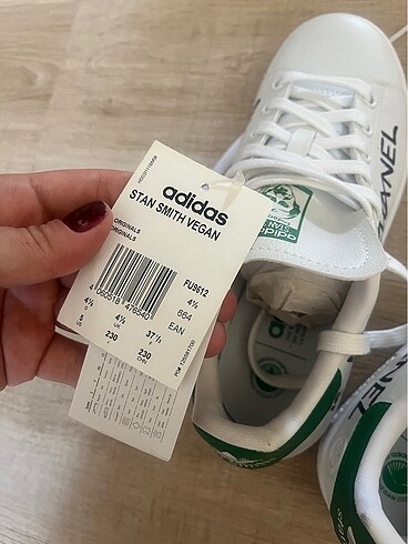 37,5 Beden beyaz Renk adidas stan smith
