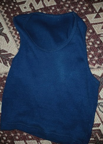 kadin Lacivert crop top