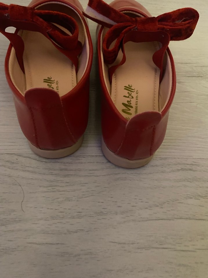 Kız Çocuk Kırmızı Fiyonklu Babet - Görsel 3