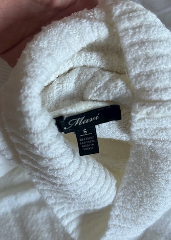 Beyaz örgü kazak - Görsel 2