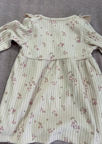 Açık pembe  Çiçekli Fırfırlı Kız Elbisesi - Görsel 2