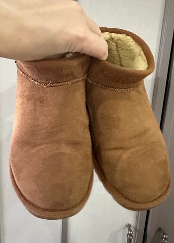 Kahverengi Süet Kadın Botu, Kürklü - Görsel 2