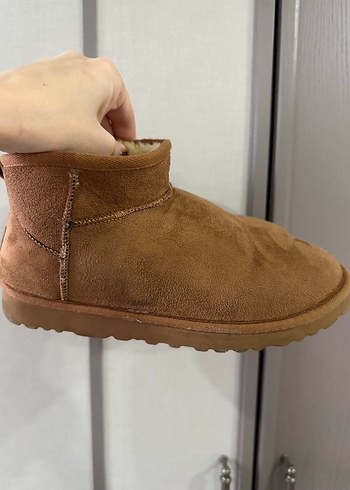 Kahverengi Süet Kadın Botu, Kürklü - Görsel 3