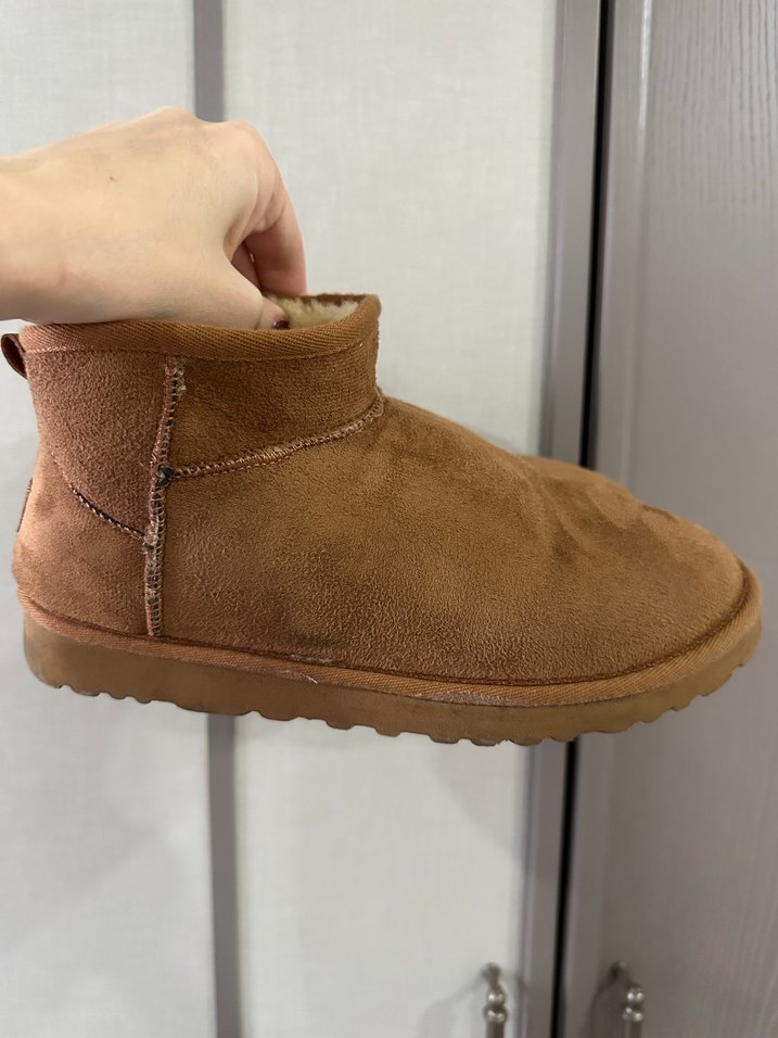 Kahverengi Süet Kadın Botu, Kürklü - Görsel 3