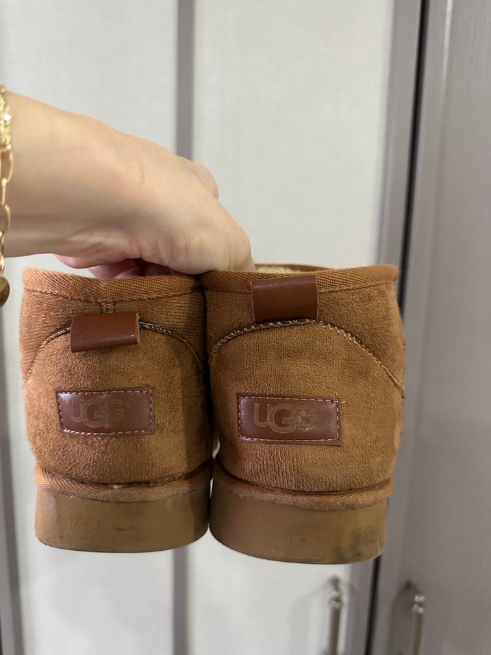 Kahverengi Süet Kadın Botu, Kürklü - Görsel 5