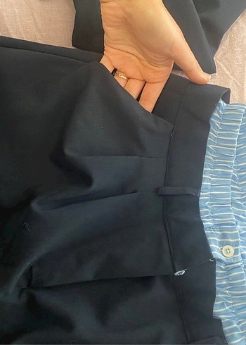 l Beden siyah Renk Siyah Denim Kadın Takım Elbise