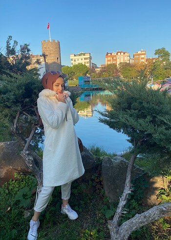 Kadın Beyaz kaban