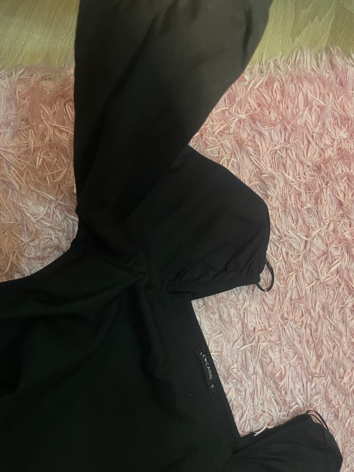 Siyah Midi Günlük Kadın Elbise - Görsel 2