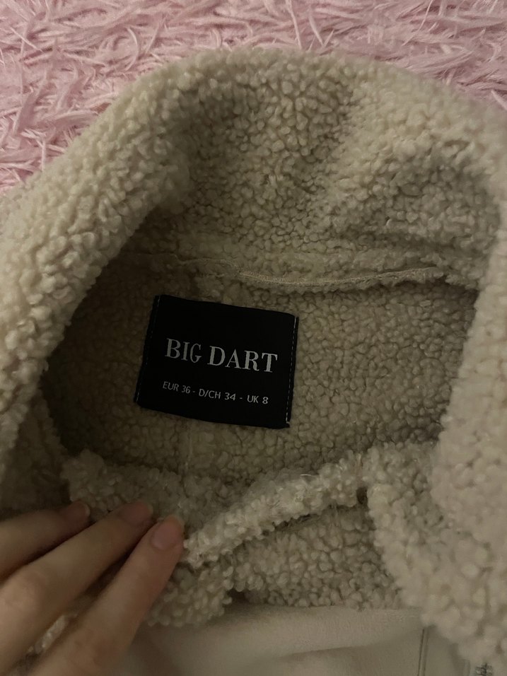 Kürklü Bej Kısa Kadın Ceket - Görsel 2