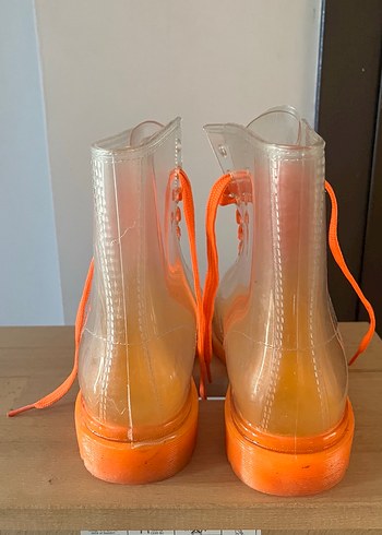 Turuncu Şeffaf  Kadın Bot 39 no - Görsel 4