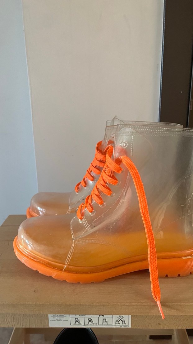 Turuncu Şeffaf  Kadın Bot 39 no - Görsel 3