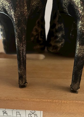 Nine West Altın Leopar Desenli Stiletto 39 numara - Görsel 5