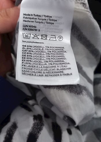 m Beden beyaz Renk Zebra Desenli V Yakalı Kadın Uzun Elbise