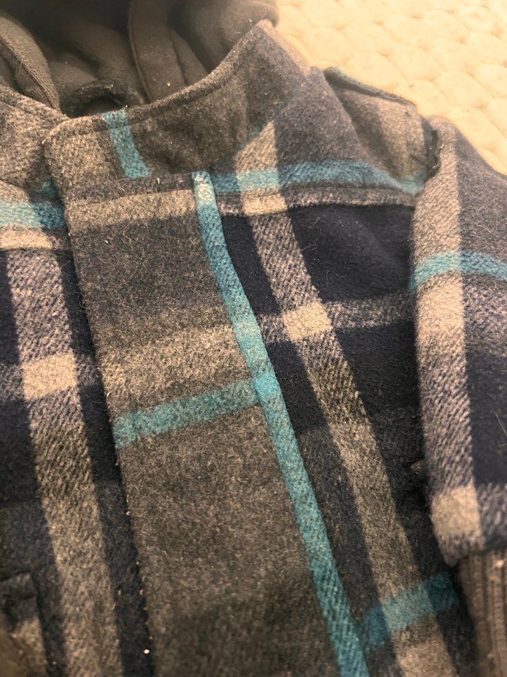 Kapüşonlu Erkek Çocuk Gri Kaban kalın - Görsel 5