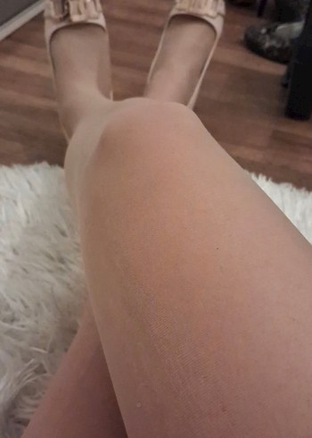 Bej Deri Gold Tokalı Stiletto - Görsel 5