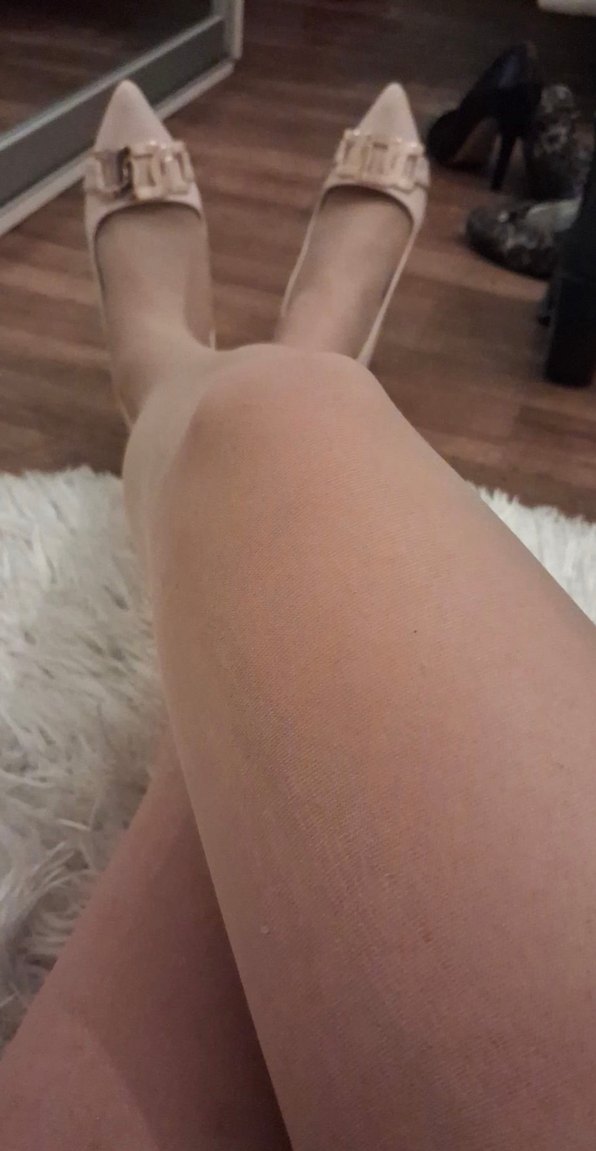 Bej Deri Gold Tokalı Stiletto - Görsel 5