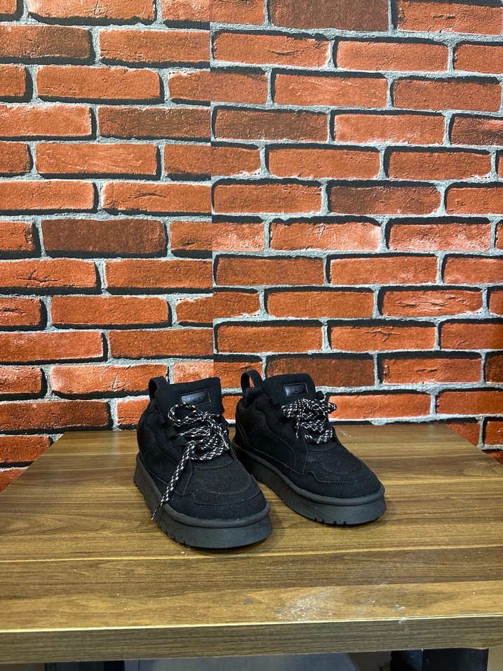 Kadın  Siyah Ugg ayakkabı - Görsel 4