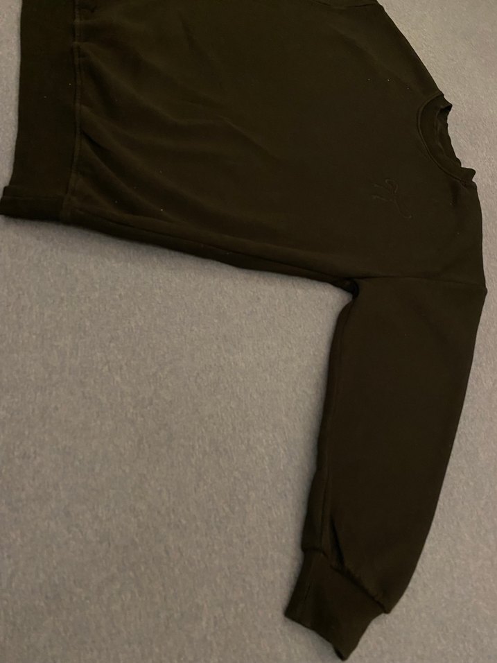 Siyah Oversize Kadın Sweatshirt - Görsel 3