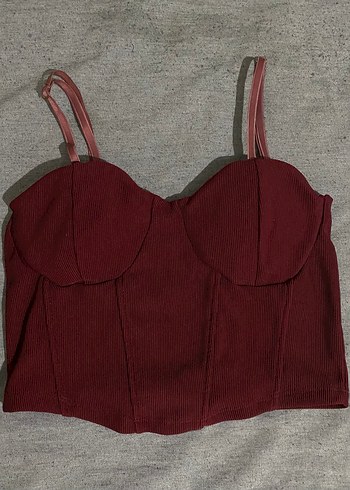 Bordo Askılı Kadın Büstiyer