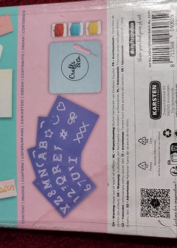 Beden Renk Pastel Kağıt Nakış Başlangıç Seti