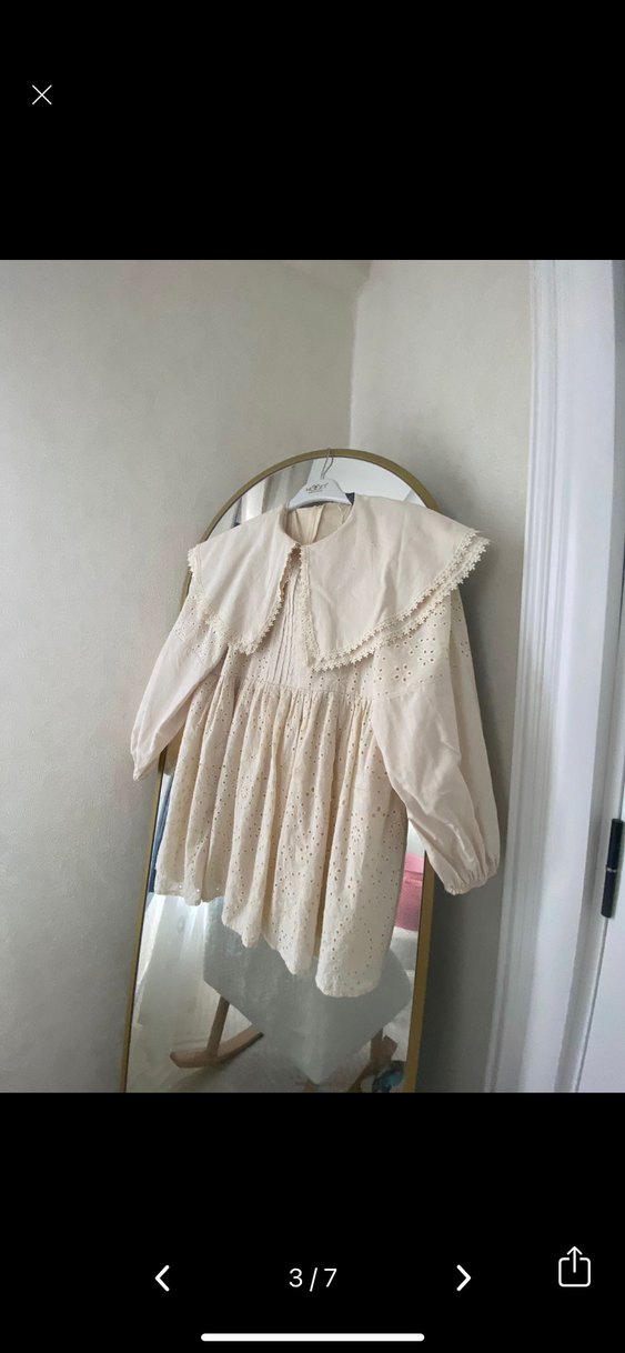 Dantel Detaylı Bohem Krem Kadın Tunik - Görsel 2