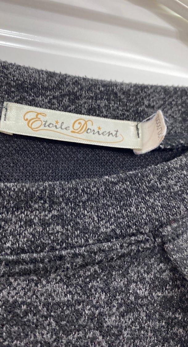 Düğmeli füme Uzun Kollu Kadın Elbise - Görsel 3