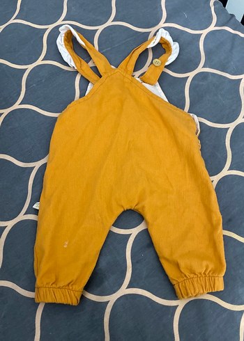 Sarı Düğmeli Bebek Tulum slopet - Görsel 4