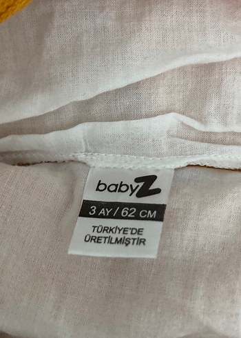 Sarı Düğmeli Bebek Tulum slopet - Görsel 3