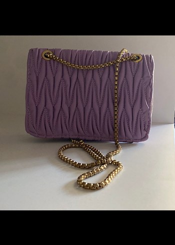 Mor Zincir Detaylı Kadın Çanta - Görsel 2