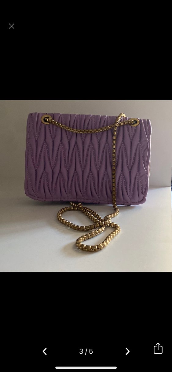 Mor Zincir Detaylı Kadın Çanta - Görsel 2