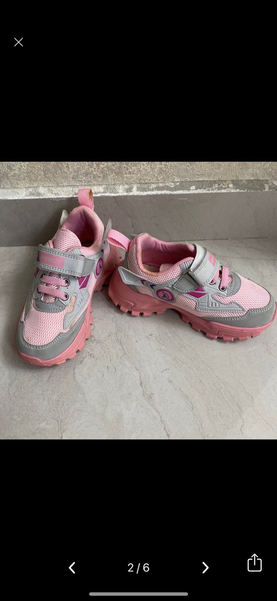 Kızlar için renkli pembe spor ayakkabı - Görsel 2