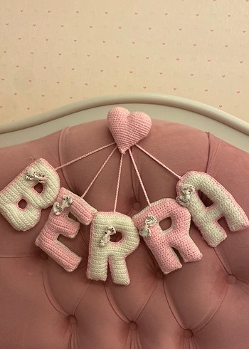 Örgü isim çocuk odaları süs - Görsel 3