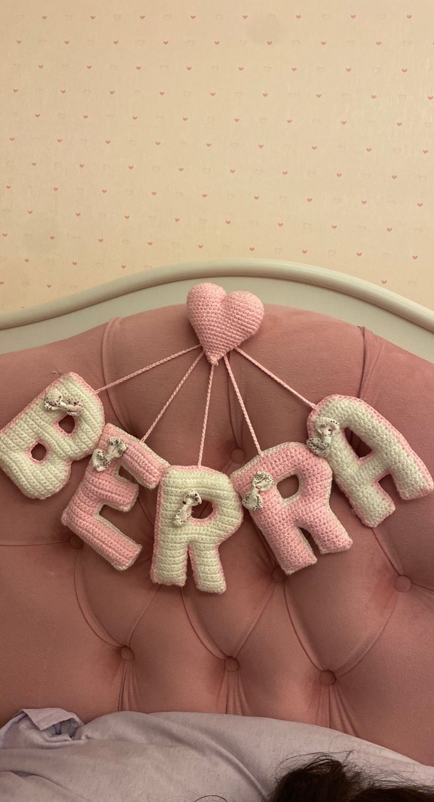 Örgü isim çocuk odaları süs - Görsel 3