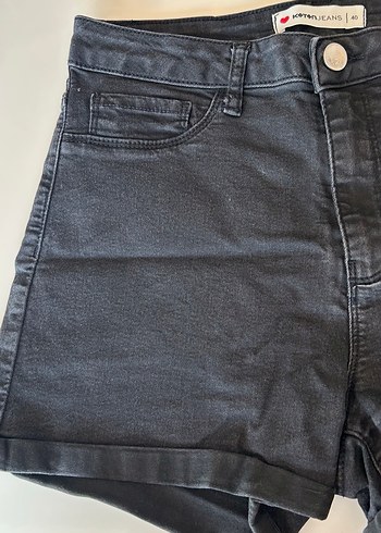 Kotonjeans siyah/gri şort - Görsel 3